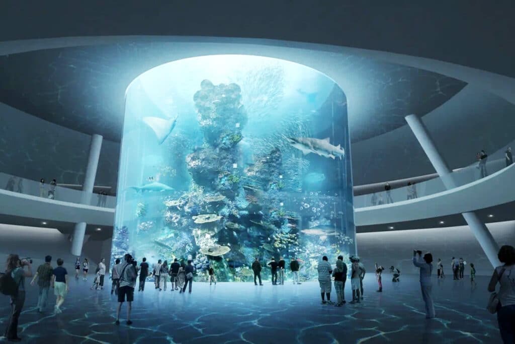 أكبر سمكة قرش "مزورة" في العالم تثير غضب زوّار حوض صيني