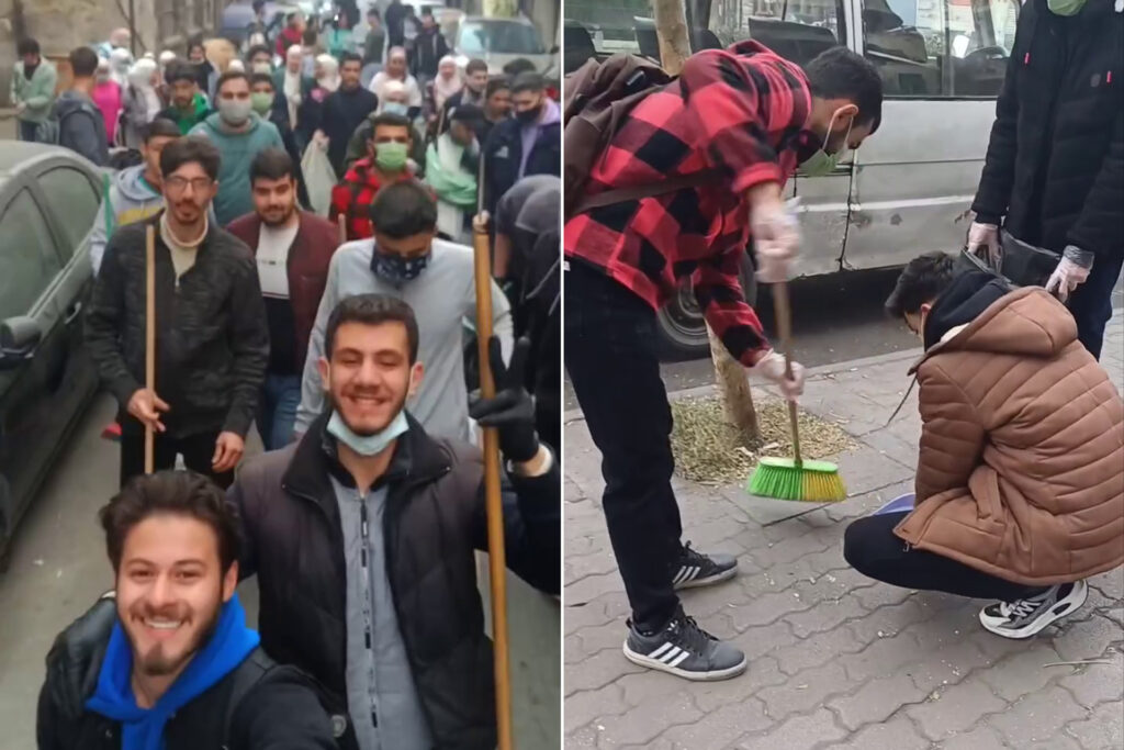 "بداية التغيير" شوارع سوريا تنبض بالحملات التطوعية لتنظيفها