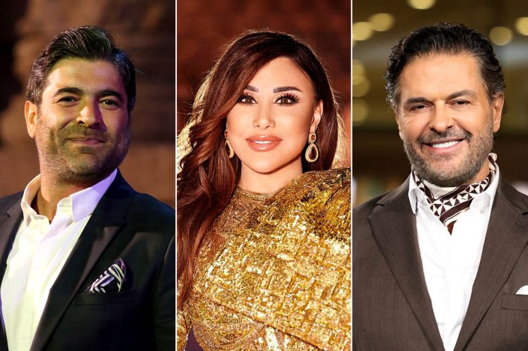 كومبو بين راغب علامة - نجوى كرم - وائل كفوري